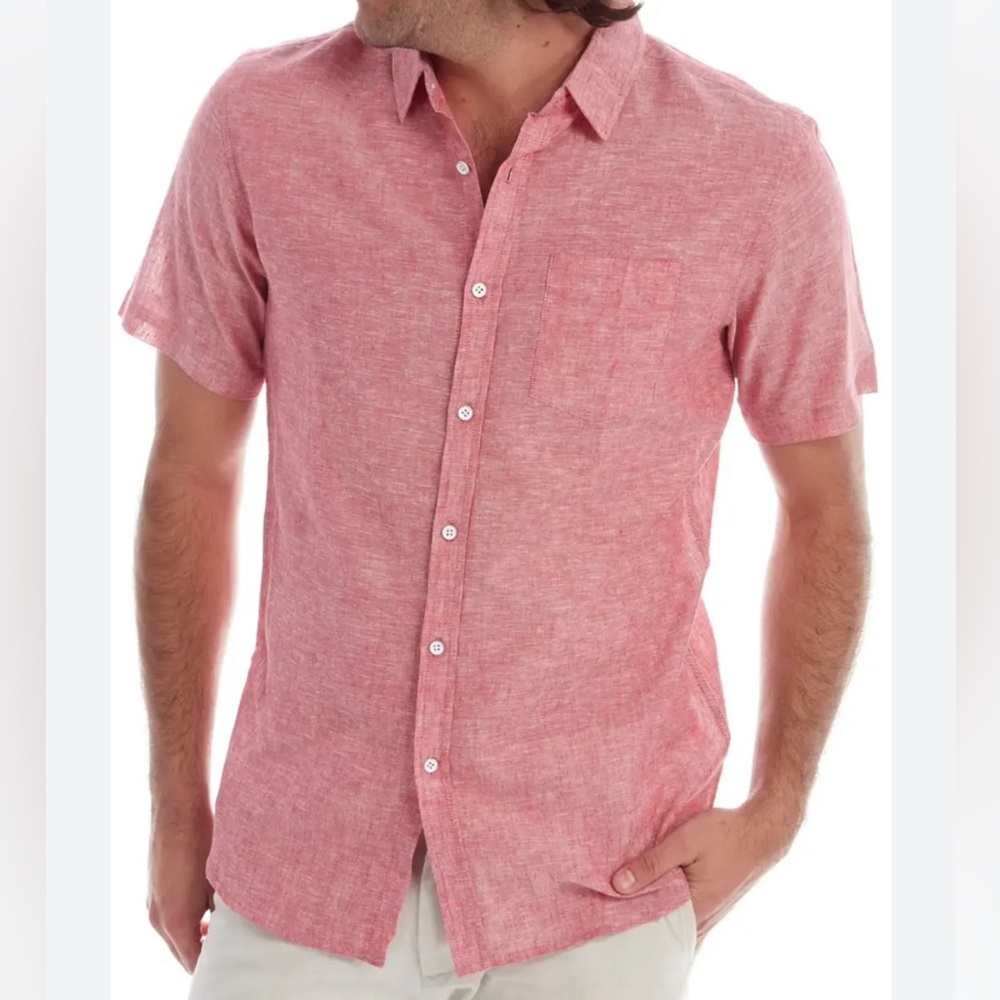 💥LIKE NEW! Marc Anthony Slim-Fit Linen Button-Down Shirt!